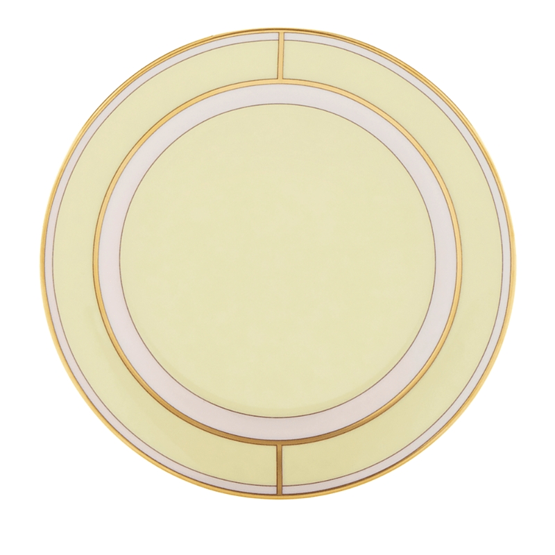 Ginori 1735 Porcelain Colonna Diva Giallo Bread Plate In Giallo