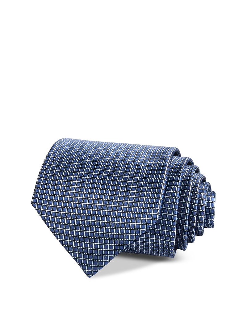 The Men's Store At Bloomingdale's Classic Geometric Necktie - Exclusive In Navy/blue