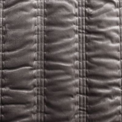 Velvet Linear Stitch 3 Piece Quilt Set, Queen