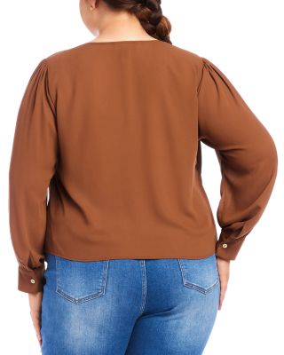 Plus Draped Top