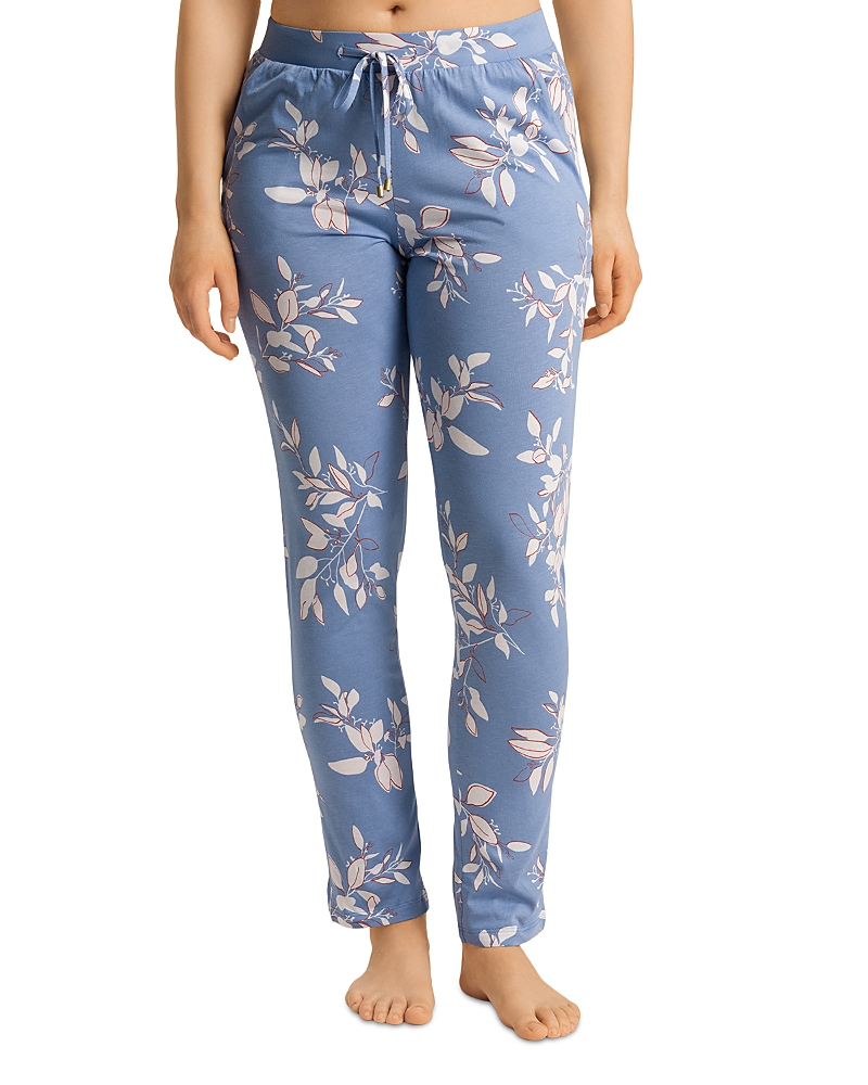 Hanro Cotton-modal Printed Trousers In Pearly Flower