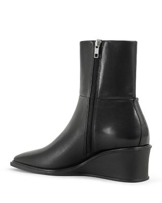 Women's Aino Square Toe Wedge Heel Ankle Boots