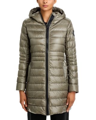  ＊CYPRESS HOODED DOWN JACKET BLACK LABEL Canada Goose Cypress Hooded Mid-Length Down Coat - Black