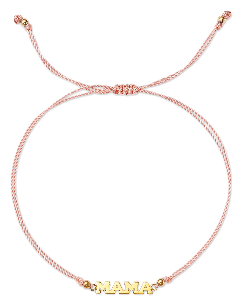 Zoë Chicco 14k Gold 4-letter Slider Bracelet In Pink/gold