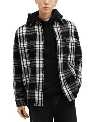 ALLSAINTS - Imber Cotton Check Relaxed Fit Shirt Jacket