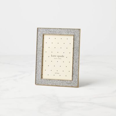 Sitting Pretty 5" x 7" Silver Glitter Frame