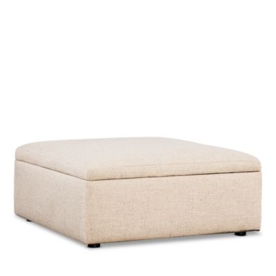 Alice Large Square Storage Ottoman, in Fabric