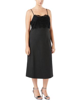 Marina Rinaldi Pitti Lace Trim Slip Dress
