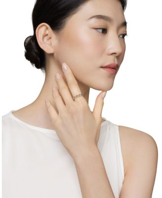 David Yurman Petite X Ring in Sterling Silver with 18K