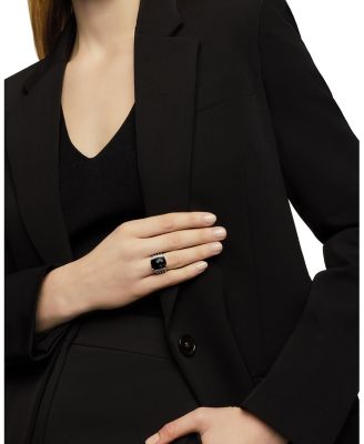 Wheaton Ring with Black Onyx and Diamonds