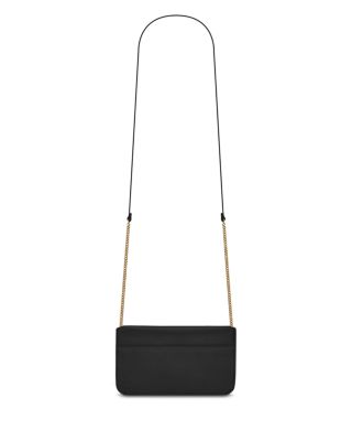 Cassandre Phone Holder with Strap in Smooth Leather