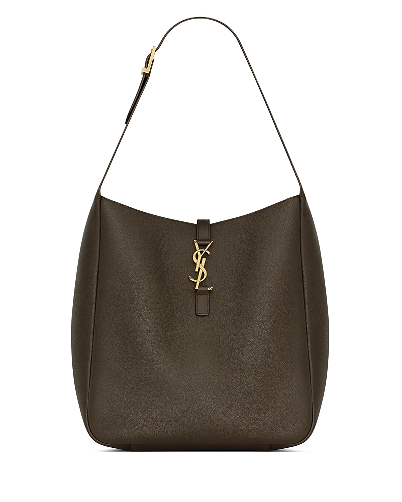 Saint Laurent Le 5 A 7 Supple Large Shoulder Hobo Bag in Smooth Leather · One Size