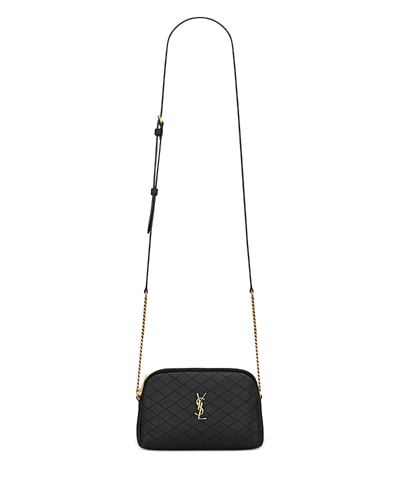 Saint Laurent Gaby Zipped Pouch in Quilted Lambskin