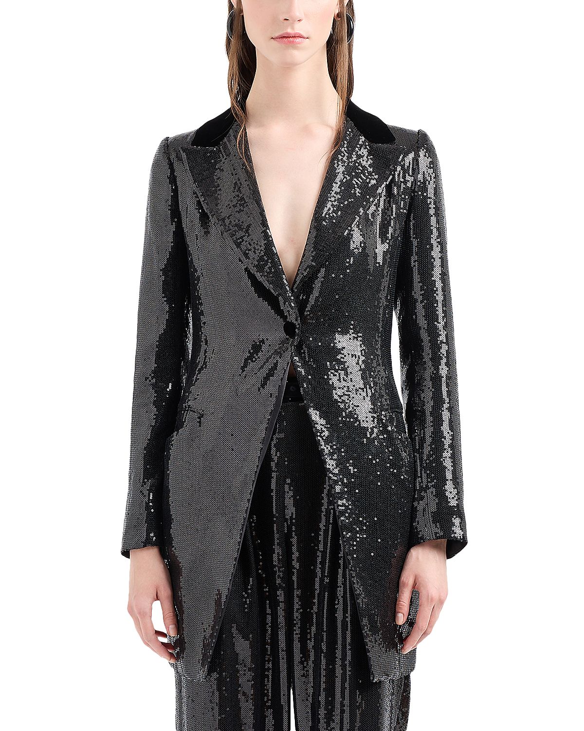 Emporio Armani Micro Sequin Blazer