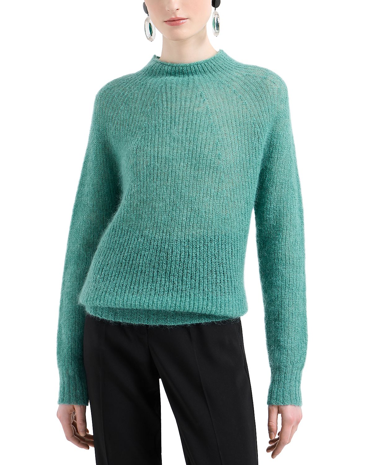 Emporio Armani Full Ribbed High Neck Sweater