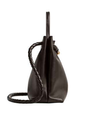 Medium Andiamo Leather Top Handle Bag