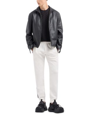 Cotton Jersey Chevron Jacquard Tee