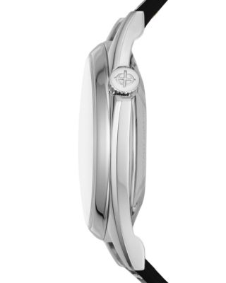 Dress Olympos Automatic Leather Watch, 37mm