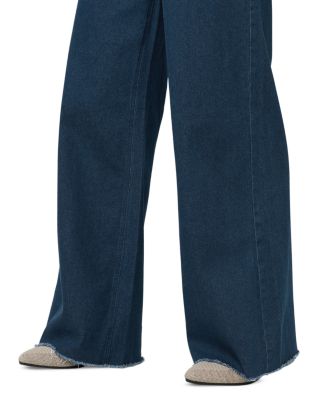 High Rise Wide Leg Jeans in Midnight Rinse Wash