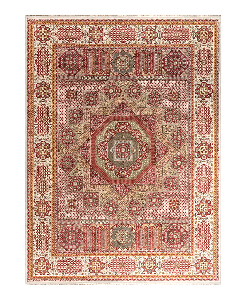 Bloomingdale's Indo Ikat M6547 Area Rug, 9'1 X 12'2 In White