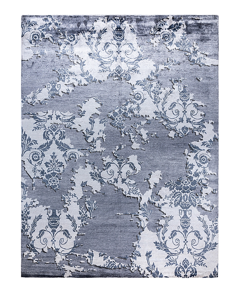 Bloomingdale's Indo Modern M7573 Area Rug, 9'3 X 12'3 In Gray