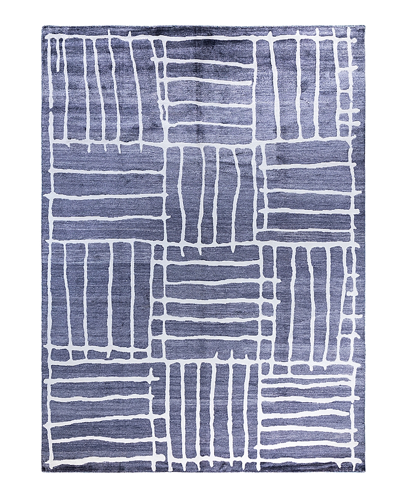 Bloomingdale's Indo Modern M7906 Area Rug, 9'1 X 12' In Gray
