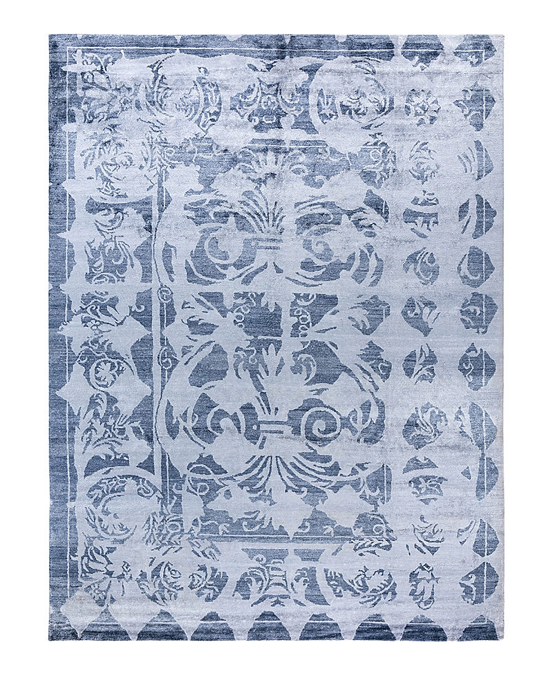 Bloomingdale's Indo Modern M6649 Area Rug, 9'2 X 12'2 In Gray
