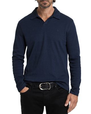 John Varvatos - Morris Textured Long Sleeve Polo Shirt