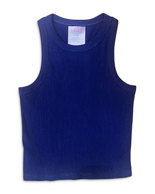 Terez - Girls' Cotton Stretch Ribbed Tank - Little Kid, Big Kid