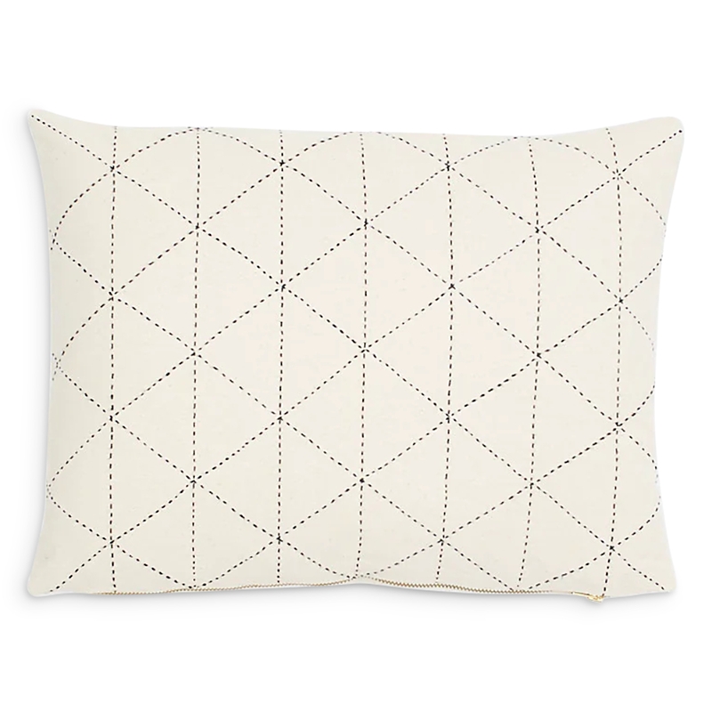 Anchal Small Graph Throw Pillow In Bone