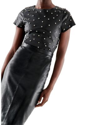 Port Elizabeth Recycled Leather Skirt