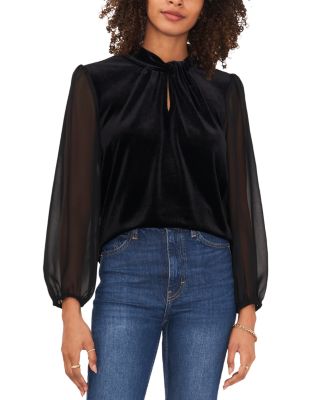VINCE CAMUTO - Cross Neck Blouse