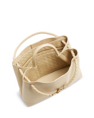 Medium Andiamo Leather Top Handle Bag