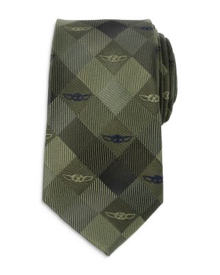 Grogu Plaid Silk Tie