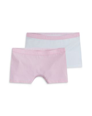 Girls' Cotton Stretch Jersey Boyshorts, Pack of 2 - Big Kid