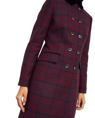 Patricia Plaid Double Breasted Coat