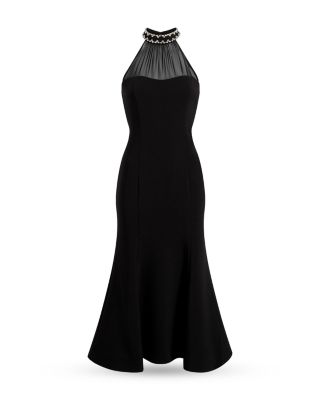 Lirio Embellished Halter Neck Midi Dress