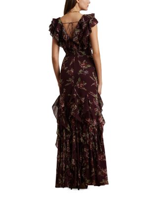 即発☆Ralph Lauren Ruffle-Trim Jersey Gown Ruffle-Trim Jersey Gown for Women | Ralph Lauren® UY