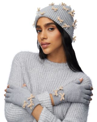 Lele Sadoughi Bow Embellished Beanie | Bloomingdale display picture 2