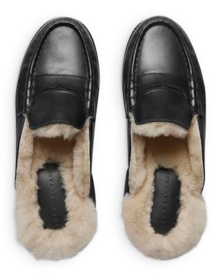 Women&#39;s Temi Shearling Lined Mule Flats