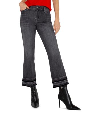 Liverpool Los Angeles - Hannah Crop Flare Mid Rise Jeans in Hindsdale