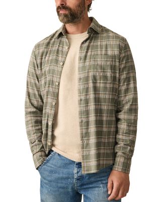 Coastline Knit Plaid Button Down Shirt 