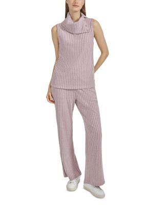 Heather Rib Funnel Neck Vest