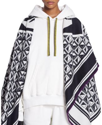 Lanvin X Future Unisex Oversized Curb Laces Hoodie