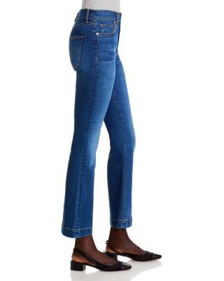 Carson Kick Flare Jeans in Bright Blue
