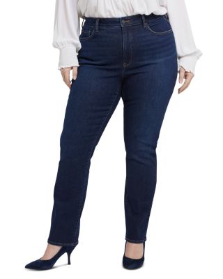 NYDJ Plus - Marilyn High Rise Straight Leg Jeans in Riverbridge