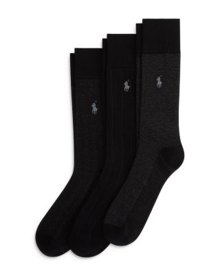 Classic Pattern Dress Socks, 3-Pack