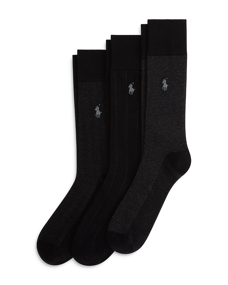 Polo Ralph Lauren Classic Patterns Socks, 3-Pack
