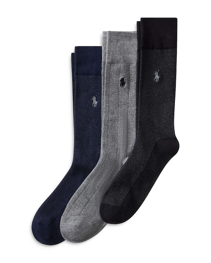 Polo Ralph Lauren Classic Patterns Socks, 3-Pack · 10-13