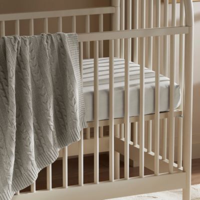 Cable Knit Organic Cotton Baby Blanket